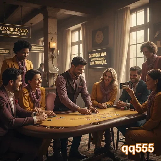 Ilustração de Acesse serviços VIP de cassino online no qq555