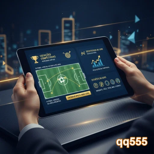 Ilustração de Acesse o cassino online qq555 com login rápido e seguro