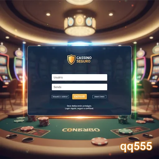Ilustração de Explore a plataforma de jogos da qq555 com segurança avançada